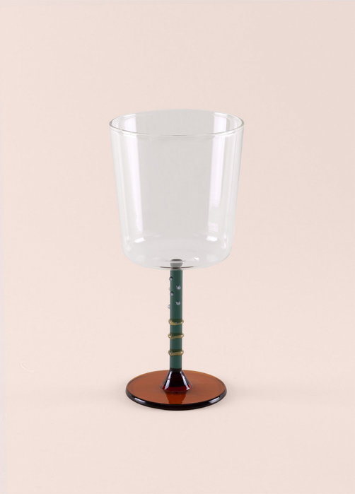 Hermia Jarrón de Vidrio Verde 300 ml